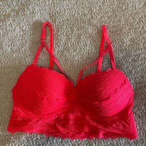 PINK Victoria’s Secret Pink Lace Bralette Size Small